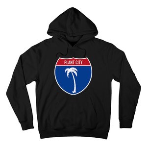 Plant City Florida FL Interstate Highway Vacation Souvenir Hoodie