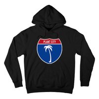 Plant City Florida FL Interstate Highway Vacation Souvenir Hoodie