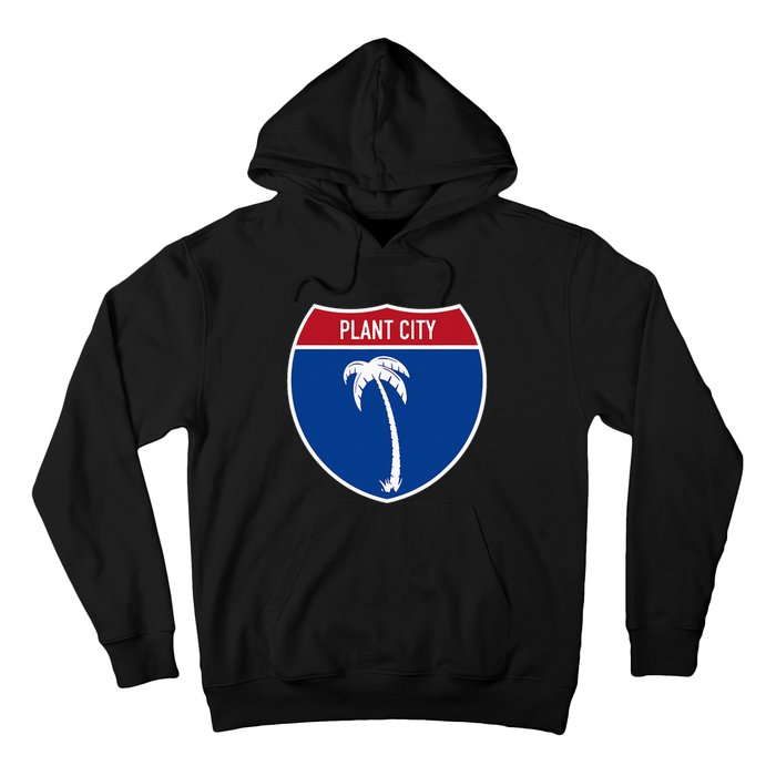 Plant City Florida FL Interstate Highway Vacation Souvenir Hoodie