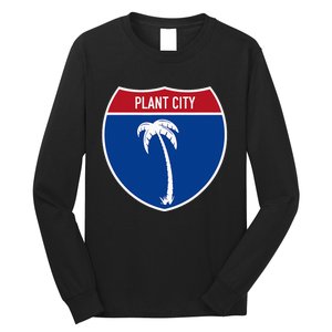 Plant City Florida FL Interstate Highway Vacation Souvenir Long Sleeve Shirt