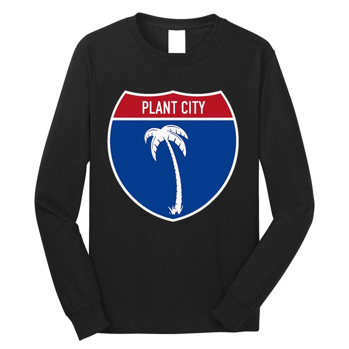 Plant City Florida FL Interstate Highway Vacation Souvenir Long Sleeve Shirt