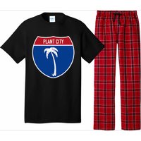 Plant City Florida FL Interstate Highway Vacation Souvenir Pajama Set