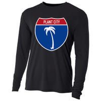 Plant City Florida FL Interstate Highway Vacation Souvenir Cooling Performance Long Sleeve Crew