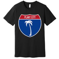 Plant City Florida FL Interstate Highway Vacation Souvenir Premium T-Shirt