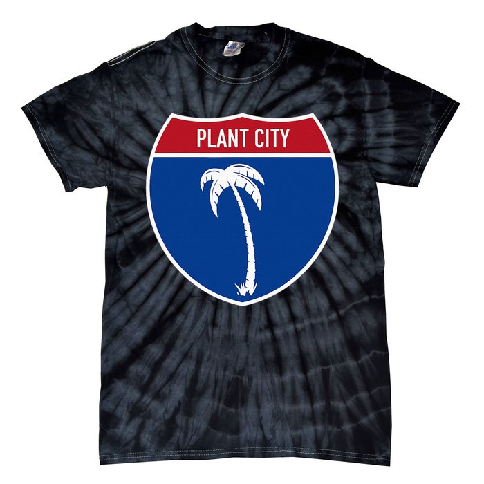 Plant City Florida FL Interstate Highway Vacation Souvenir Tie-Dye T-Shirt