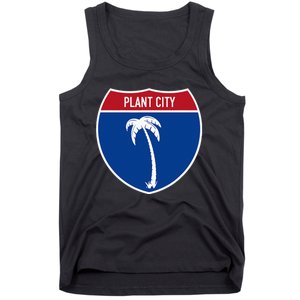 Plant City Florida FL Interstate Highway Vacation Souvenir Tank Top