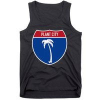 Plant City Florida FL Interstate Highway Vacation Souvenir Tank Top