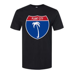 Plant City Florida FL Interstate Highway Vacation Souvenir Softstyle CVC T-Shirt