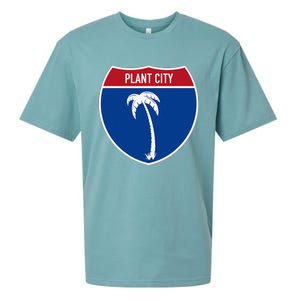 Plant City Florida FL Interstate Highway Vacation Souvenir Sueded Cloud Jersey T-Shirt