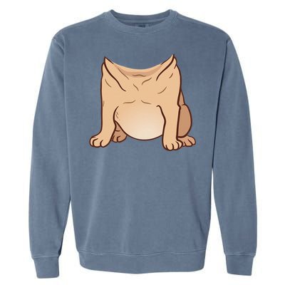 Pug Costume For Halloween Animal Body Cosplay Garment-Dyed Sweatshirt