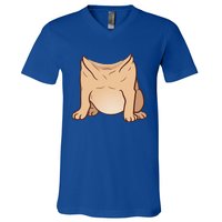 Pug Costume For Halloween Animal Body Cosplay V-Neck T-Shirt