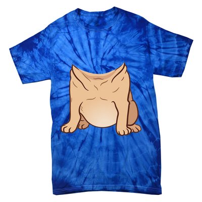 Pug Costume For Halloween Animal Body Cosplay Tie-Dye T-Shirt