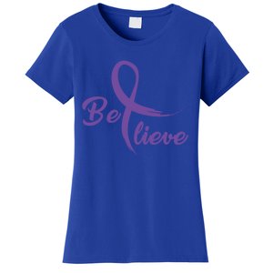 Pancreatic Cancer Fight Cancer Ribbon Gift Women's T-Shirt