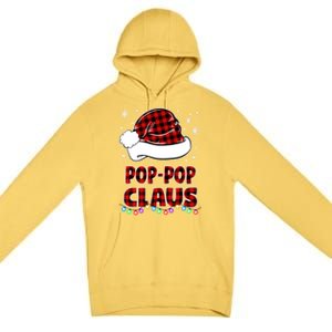 Poppop Claus Funny Matching Family Christmas Pajamas Funny Gift Premium Pullover Hoodie