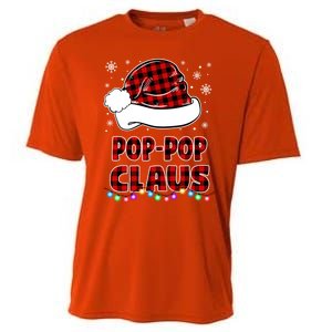 Poppop Claus Funny Matching Family Christmas Pajamas Funny Gift Cooling Performance Crew T-Shirt