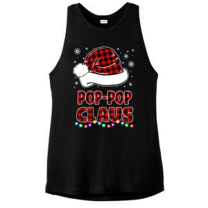 Poppop Claus Funny Matching Family Christmas Pajamas Funny Gift Ladies PosiCharge Tri-Blend Wicking Tank