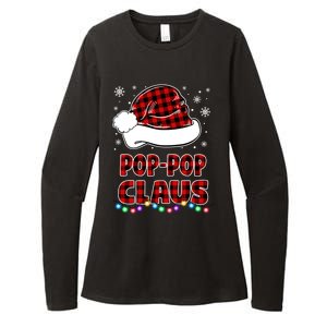 Poppop Claus Funny Matching Family Christmas Pajamas Funny Gift Womens CVC Long Sleeve Shirt