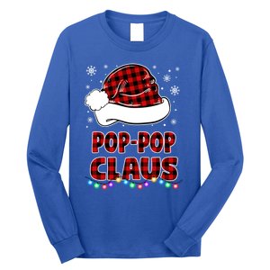 Poppop Claus Funny Matching Family Christmas Pajamas Funny Gift Long Sleeve Shirt