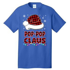 Poppop Claus Funny Matching Family Christmas Pajamas Funny Gift Tall T-Shirt