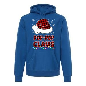 Poppop Claus Funny Matching Family Christmas Pajamas Funny Gift Premium Hoodie