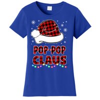 Poppop Claus Funny Matching Family Christmas Pajamas Funny Gift Women's T-Shirt