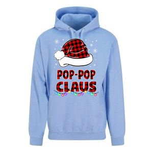 Poppop Claus Funny Matching Family Christmas Pajamas Funny Gift Unisex Surf Hoodie