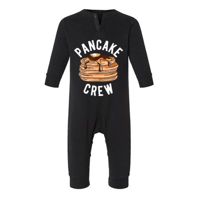 Pancake Crew Funny Pancake Infant Fleece One Piece