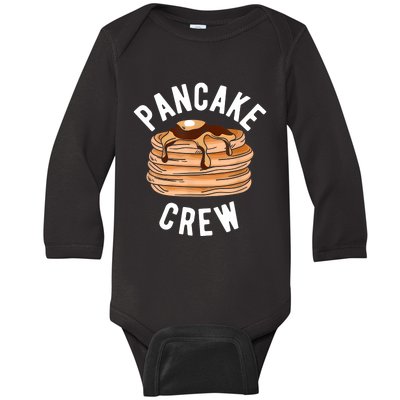 Pancake Crew Funny Pancake Baby Long Sleeve Bodysuit