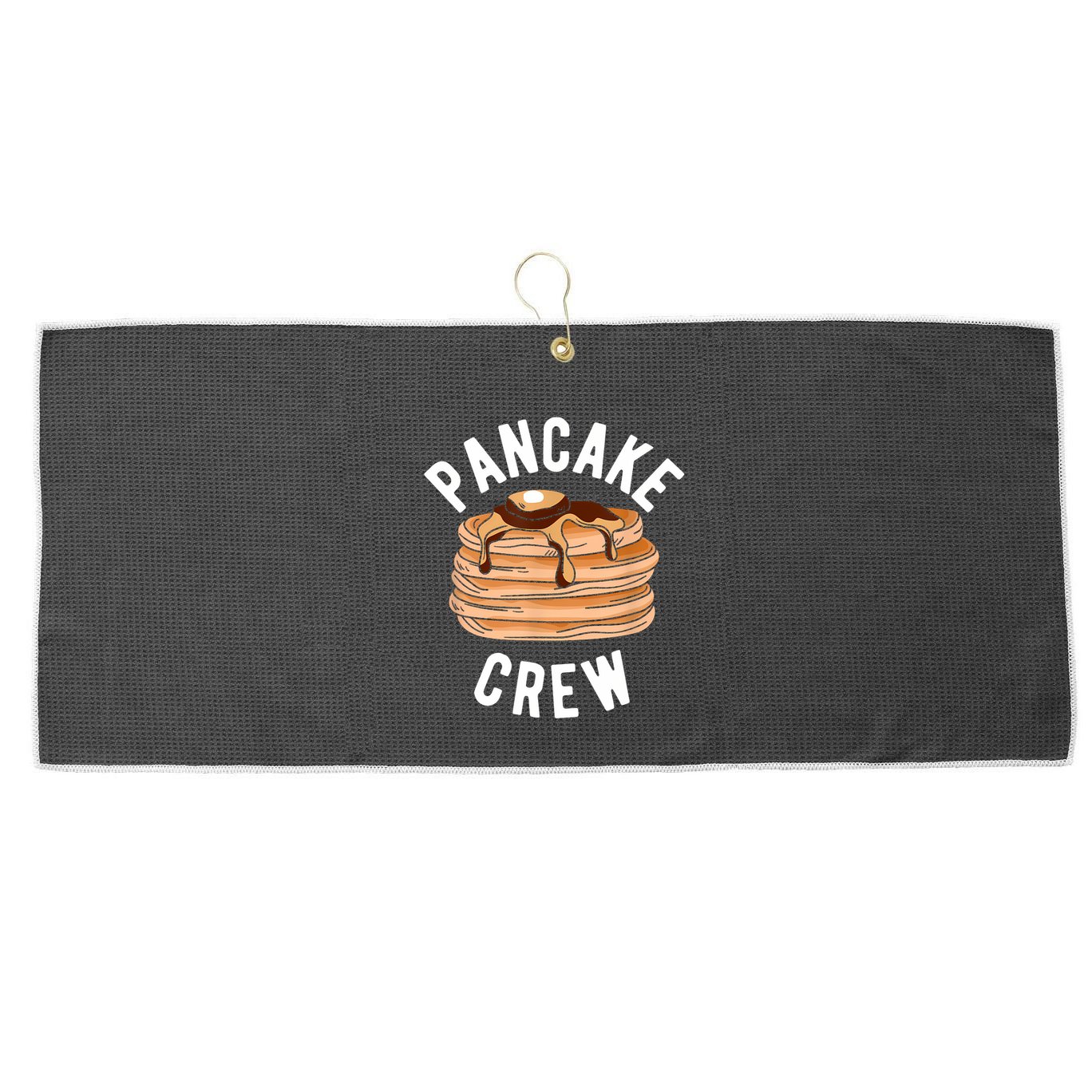 Pancake Crew Funny Pancake Large Microfiber Waffle Golf Towel