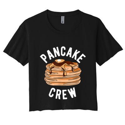 Pancake Crew Funny Pancake Crop Top