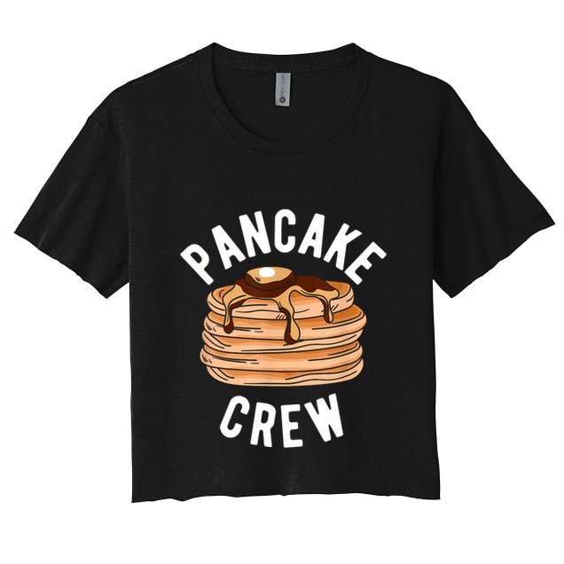 Pancake Crew Funny Pancake Crop Top