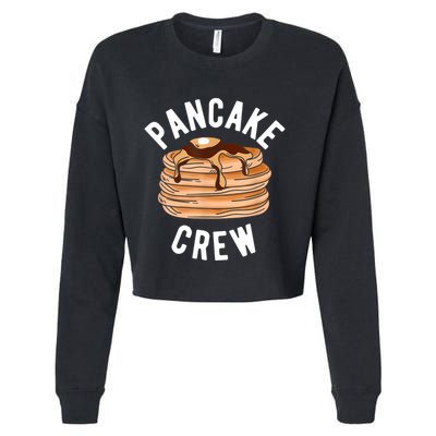 Pancake Crew Funny Pancake Cropped Pullover Crew