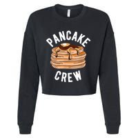 Pancake Crew Funny Pancake Cropped Pullover Crew