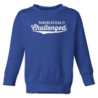 Pancreatically Challenged Funny Type 1 Diabetes Awareness Cool Gift Toddler Sweatshirt