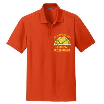 Proud Corn Farmer Cool Agriculture Crop Farm Love Farming Gift Dry Zone Grid Polo