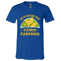 Proud Corn Farmer Cool Agriculture Crop Farm Love Farming Gift V-Neck T-Shirt