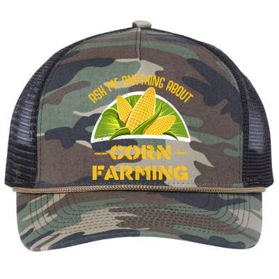 Proud Corn Farmer Cool Agriculture Crop Farm Love Farming Gift Retro Rope Trucker Hat Cap