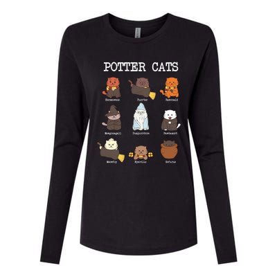 Potter Cats Funny Funny Gift For Cat Lovers Gift Womens Cotton Relaxed Long Sleeve T-Shirt