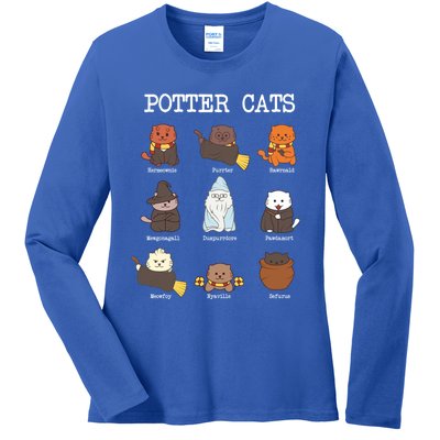 Potter Cats Funny Funny Gift For Cat Lovers Gift Ladies Long Sleeve Shirt