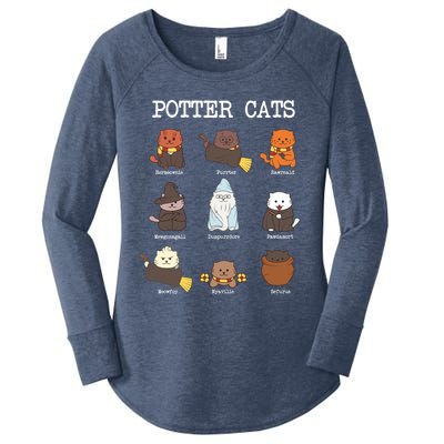 Potter Cats Funny Funny Gift For Cat Lovers Gift Women's Perfect Tri Tunic Long Sleeve Shirt