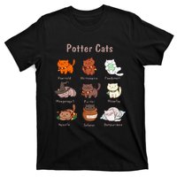 Potter Cats Funny Gifts For Cat Lovers T-Shirt