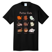 Potter Cats Funny Gifts For Cat Lovers Tall T-Shirt