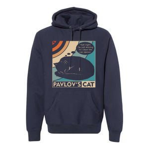 Pavlovs Cat Funny Psychology (Clr) Premium Hoodie