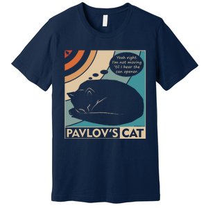 Pavlovs Cat Funny Psychology (Clr) Premium T-Shirt