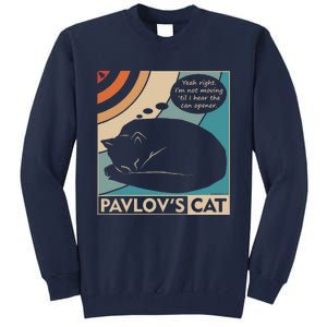 Pavlovs Cat Funny Psychology (Clr) Tall Sweatshirt