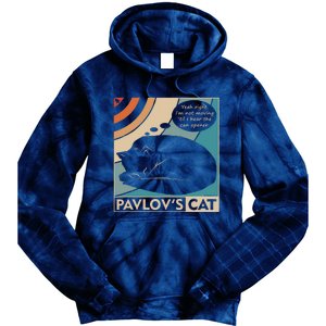 Pavlovs Cat Funny Psychology (Clr) Tie Dye Hoodie