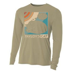 Pavlovs Cat Funny Psychology (Clr) Cooling Performance Long Sleeve Crew