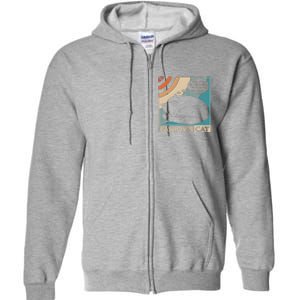 Pavlovs Cat Funny Psychology (Clr) Full Zip Hoodie