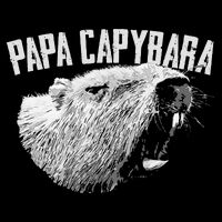 Papa Capybara Father Day Capybara Flat Bill Trucker Hat
