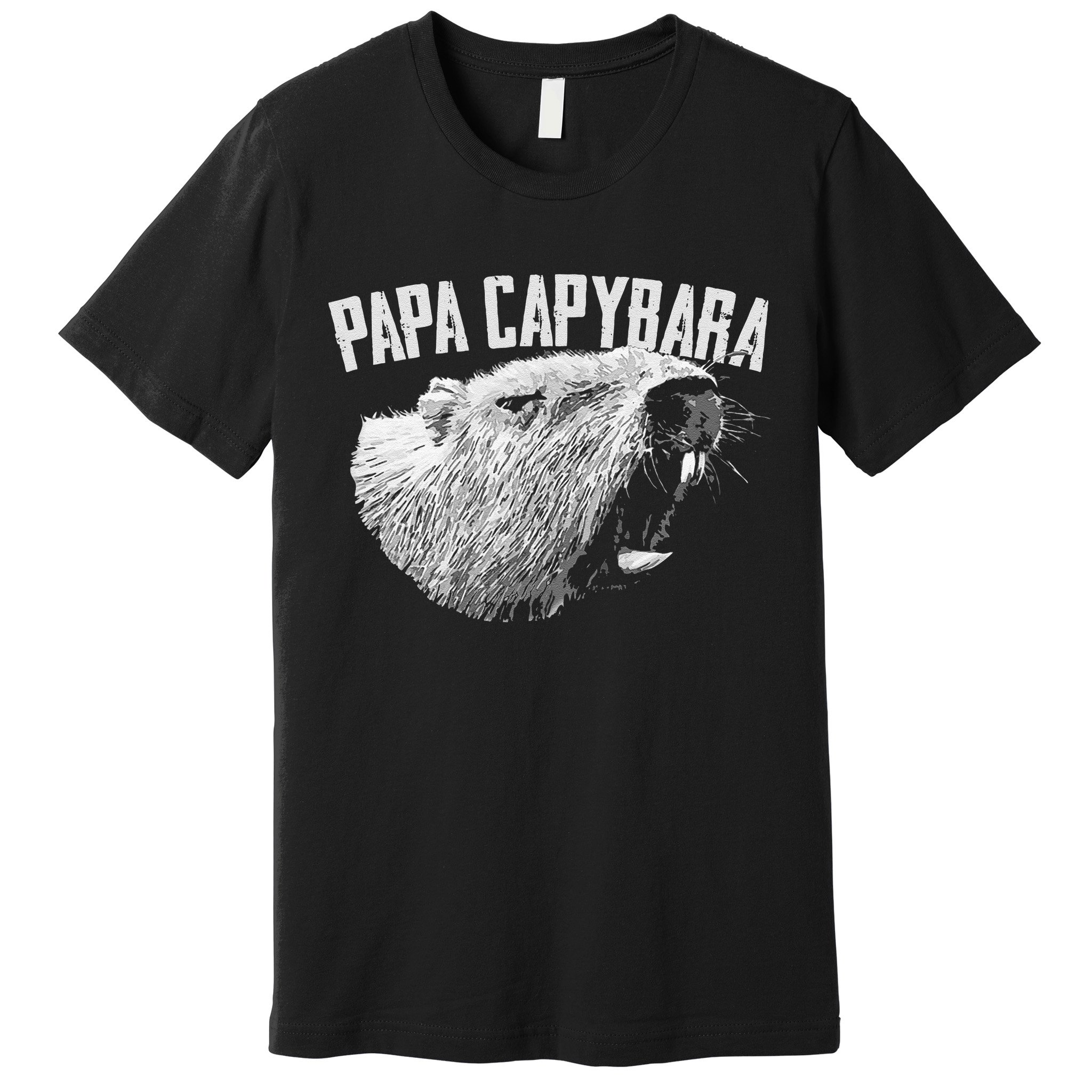 Papa Capybara Father Day Capybara Premium T-Shirt